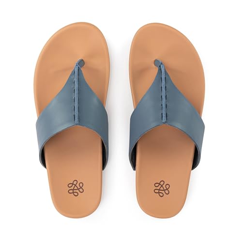 Image of The Sak Everly Slide Sandal - Women's Flat Fashion Slides with Soft Cushion Sole - Beach Slip On Sandals For Everyday