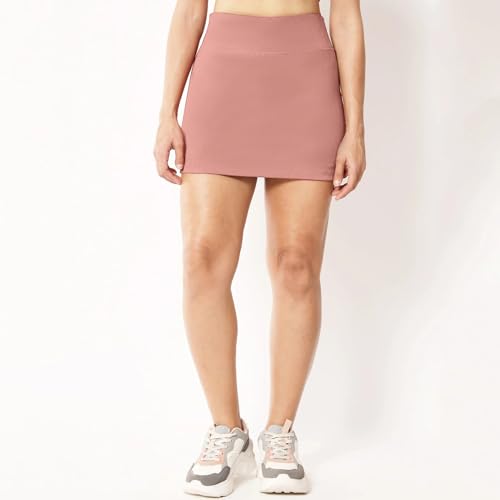 Image of Mehrang Skirt with Shorts for Women's & Girl's Solid High Waist Flared Skater Short Mini Skirt