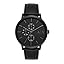 Armani Exchange Cayde Men's Black Dial Leather Analog Watch - AX2719 ...