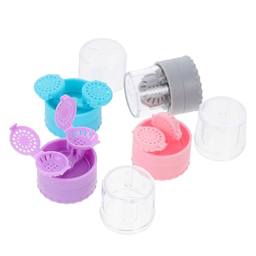 PLAFOPE Limpiador De Gafas Portátil 4 Cajas De Limpieza para Lentes Colores Surtidos