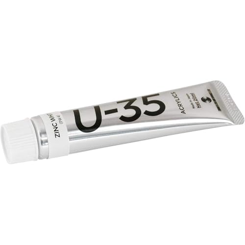 ターナー色彩 アクリル絵具 U-35 アクリリックス 20ml ジンクホワイト UA020760 【まとめ買い10本セット】