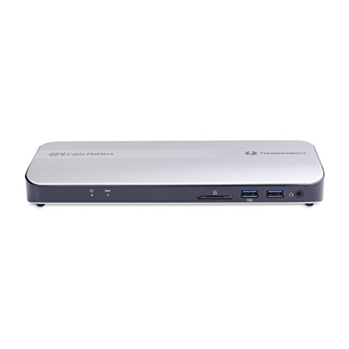 Base Dock Thunderbolt 3 de Aluminio con Carga de 60W para Usuarios de MacBook Pro 3