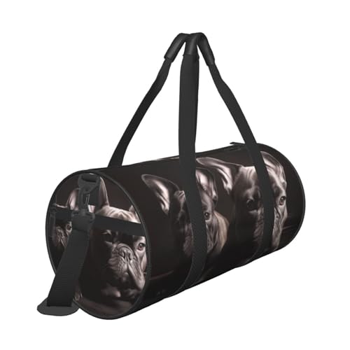 Travel Bag For Women,French Bulldog Print Personal Item Duffle Bags,Weekend Travel Duffel Tote Bag,Travel Sport Gym Bag For Men,Airplane Travel Essentials For Flying3
