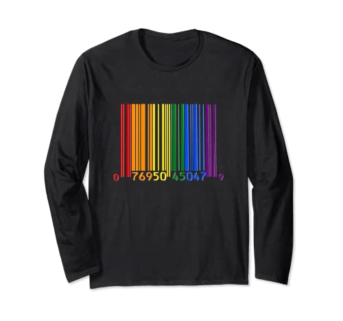 Gay Pride Shirt | LGBTQ Tee | Cool LGBT T-Shirt Rainbow Flag Manga Larga