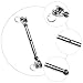 CONGARTENO 2pcs Stainless Steel Jaw and Jaw Turnbuckle Cable Wire Rope Tensioner with Pins for Industrial Use Weatherproof Rigging Screws