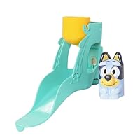 Toomies Blueys Wasserrutsche, Badespielzeug für Kleinkinder, Wasserspaß mit Drehaugen, Fördert Feinmotorik, Mit Saugnäpfen, Ab 18 Monaten