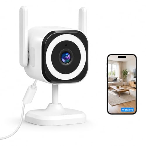 2K Security Camera with Night Vision and Alarm