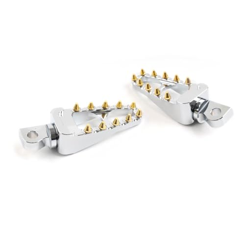 Repose-pieds CNC chrome Bacar pour moto Touring et Dyna finition haut de gamme