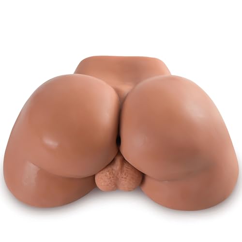 5LB Male Sex Doll with Bubble Butt, Realistic Male Masturbator Stroker Pocket Pussy Ass with Lifelike Testicles & Tight Anus for Men Masturbation, Adult Sex Dolls Torso for Gay with 3D Anal Channel