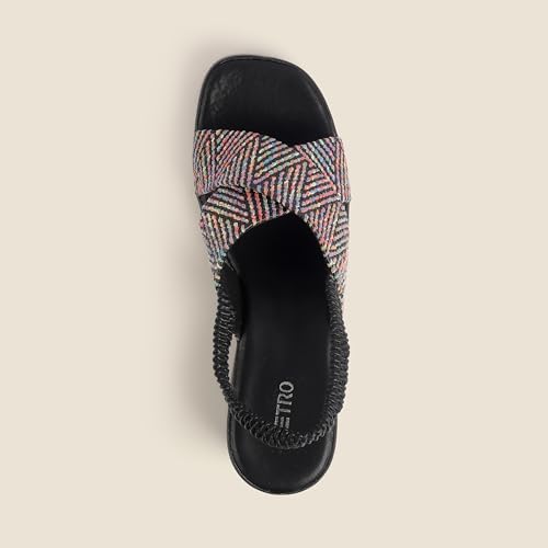 Image of Metro Women's Wedge Heeled Sandal With Back Strap