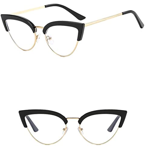 Monture transparente oeil de chat style vintage retro pour femme