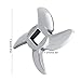 Stainless Steel Blade, 1Pcs Stainless Steel Meat Grinder Blade Mincer Knife Replacement for Mincer Blade Accessories (22#)