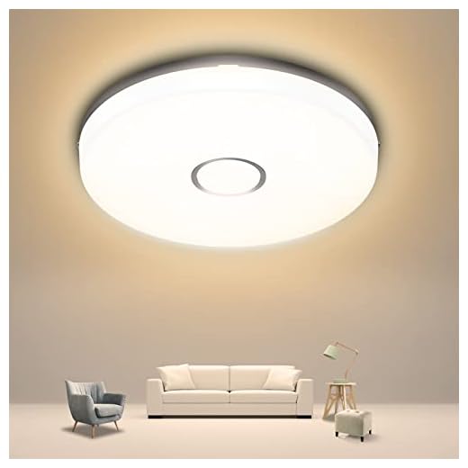 Olafus 18W LED Deckenleuchte Bad, IP54 Wasserfest Badlampe Warmweiß, 2700K 1600lm Bad Deckenlampe Feuchtraum, Ø24cm Wandlampe Rund Ideal für Badezimmer Küche Balkon