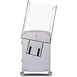 Funda Maleta,Cubierta de Maleta Transparente de PVC Protectores de Cubiertas de Maleta Grande Funda de Equipaje para Maletas Equipaje Viaje 26 Pulgadas
