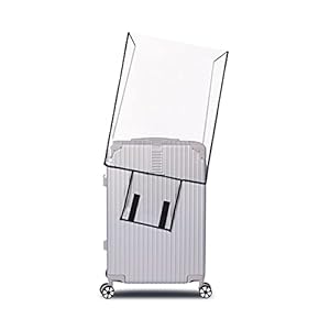 KAIAIWLUO Kofferhoezen beschermers, PVC transparante bagagehoes, grote beschermende bagagekoffer voor koffers, reisbagage, 66 cm