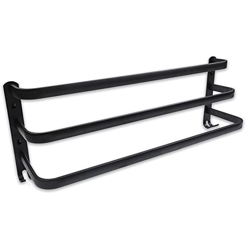 Handtuchhalter Bad Schwarz Matt,Handtuchstange Schwarz Ohne Bohren,Handtuchhalter Wand küche,Spültuchhalter,Handtuchhalter Groß Zum Bohren,Badetuchhalter (60) Cover