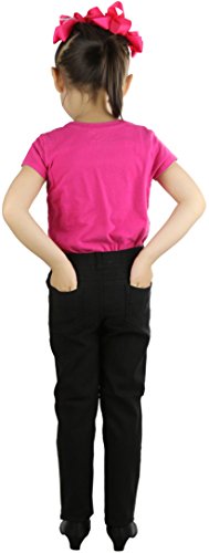 Image of ToBeInStyle Girl's Denim Easy Styling Classic Timeless Everyday Jeans Zip-Up Closure