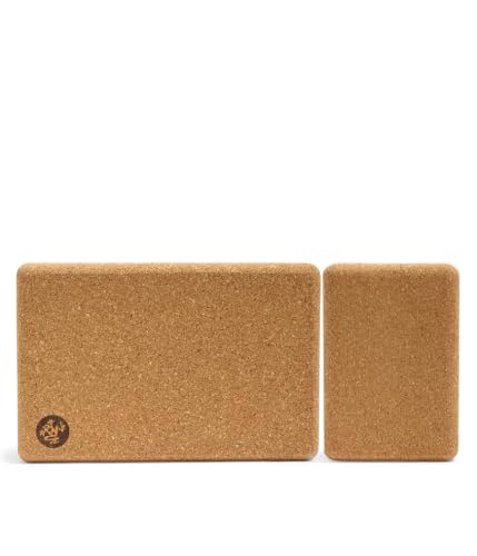 Manduka Yoga Block - Fine-Grain Block, Yoga Equipment, Home Gym Accessory, Pilates Tool, Lightweight for Travel, Extra Firm Workout Accessory with Comfortable Edges