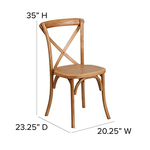Image of Flash Furniture HERCULES Series OAK Cross Back Chair