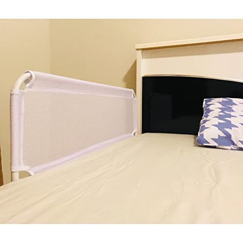 Grade De Cama Com Tela De Segurança Para Bebês E Idosos-Luxo