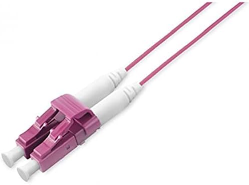 DIGITUS LWL Slim-Line Patch-Kabel OM4 - 1 m LC auf LC - LSZH - Duplex Multimode 50/125µ - 10 GBit/s - Violett