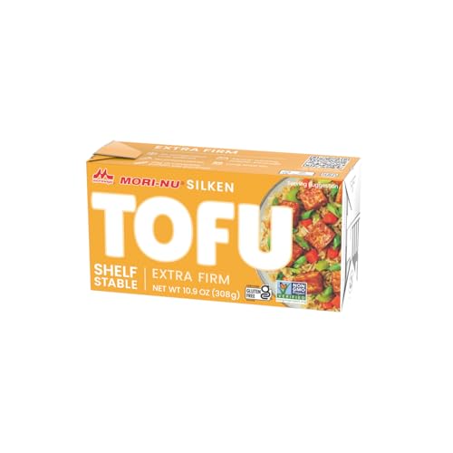 Mori-Nu Silken Tofu Extra Firm | Velvety Smooth and Creamy | Low Fat, Gluten-Free, Dairy-Free, Vegan, Made with Non-GMO soybeans, KSA Kosher Parve | Shelf-Stable | Plant protein | 12.3 oz x 6 Packs