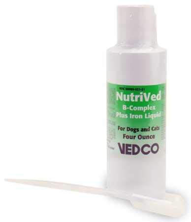 Nutri Ved B Complex Plus Iron Liquid 4 oz