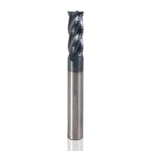 Image of 5 /16 inch Carbide Roughing End Mill, 4 Flute, AlCrN Coated, Square End, for Alloy Steels /Hardened Steels