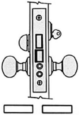 2.5 Backset Entry Mortise Lock