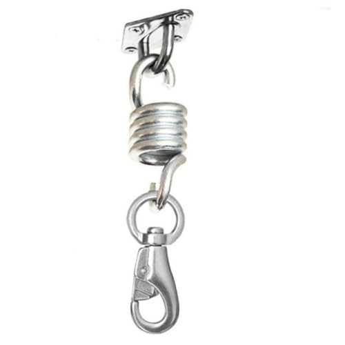 NULYLU Resortes Oscilantes de Alta Resistencia para Hamacas Colgantes, 4 Piezas de Hierro Capacidad de Carga 200kg, Ideales para Sillas Colgantes en Hogar y Exterior