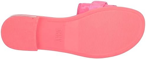 DKNY Women's Wezli Flat Slide Sandal, Fuchsia, 8 | Image 3