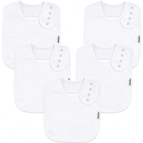 Image of KiddyStar Premium Organic Cotton Bibs for Drooling & Teething Babies