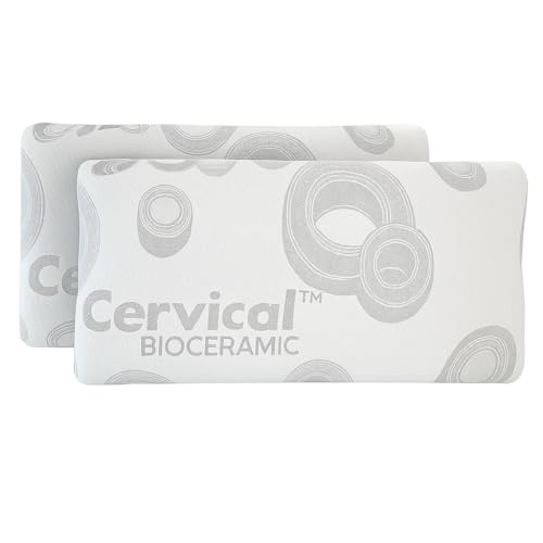 ECODE® Pack de 2 Almohadas Viscoelásticas de 70 cm – Alta Firmeza y Funda Termorreguladora Lavable para un Descanso Más Natural