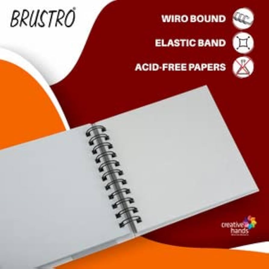 Amazon.com: BRUSTRO Toned Paper - Grey Sketchbook | A4, 120