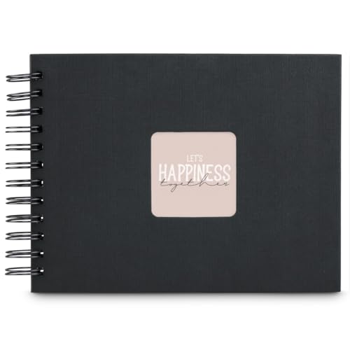 Hama Album à spirales Fine-Art 24 x 17 cm, 50 pages noires, noir