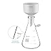 stonylab Porcelain Buchner Funnel and Filter Flask Set, 100 mm OD Porcelain Funnel, 1L Heavy Duty Glass Filter Flask, and Filter Adapter Cones for Laboratory Filtration and Separation