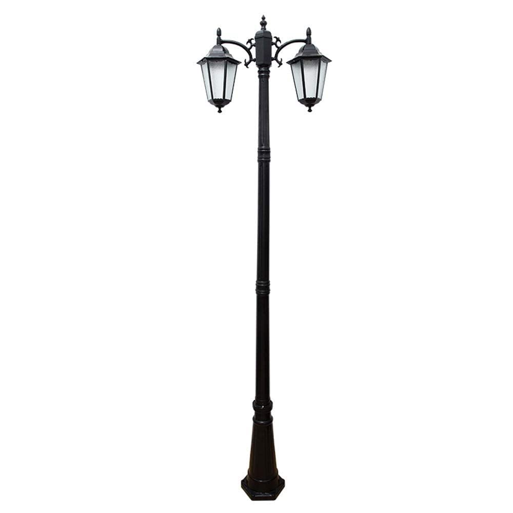 Lampe de rue LED décorative vintage 200 cm pour illuminer une terrasse ou villa