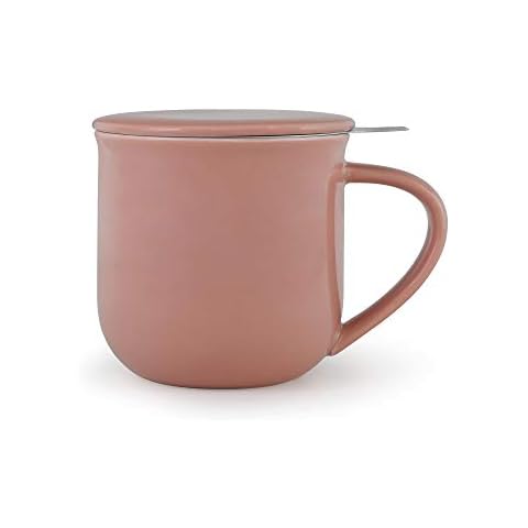 Viva Scandinavia Taza de té de porcelana con infusor de acero inoxidable 350ml rosa Cover