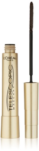 Image of L'Oreal Paris Makeup Original Telescopic Mascara, Separating Mascara Volume and Length Formula, Washable, Black Brown, 0.27 Fl Oz., 1 Count