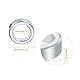 sourcing map 2Pack Schaftring Stellringe 20mm Befestigungsring Verzinkter Karbonstahl Set Schaftmanschette Schraube Klemmen Optische Achse Führungsschiene Silberton
