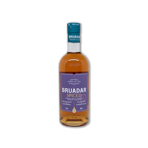 Bruadar Spiced | Single Malt Scotch Whisky Liqueur | 24% ABV | 70cl | Sweet Layers of Scottish Honey with Notes of Cinnamon, Cloves & Star Anise | A Warming Take On Our Award-Winning Classic Bruadar