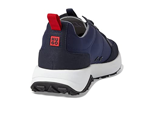Image of HUGO Mens Running Style Mix Material Sneakers