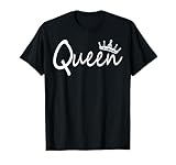 QUEEN And King Crown Matching Couple Design For Him and Her T-Shirt