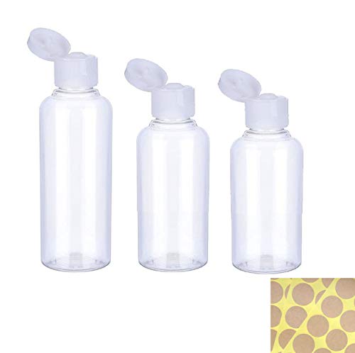 Preisvergleich Produktbild Allinlove 20 Stücke Transparente Reiseflasche Plastikflasche Kosmetikflascher Flug Flaschen Klar Reise Kunststoff Leerflaschen für Kosmetik Camping Reisen Zubehör Shampoo Lotion (10ml)