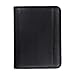 Samsill Professional Padfolio Bundle, Includes Removable Clipboard, 0.5-Inch Round Ring Binder with Secure Zippered Closure and 10.1 Inch Tablet Sleeve, Black, Full Size (70829)