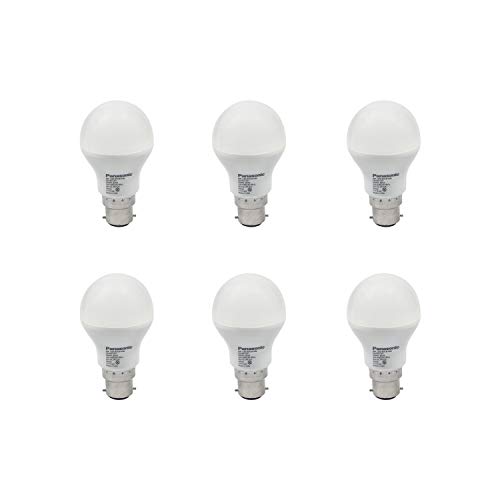 Image of Panasonic B22 LED Cool Day Light Bulb (9W) - Pack of 6