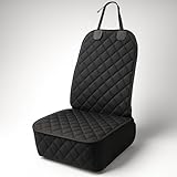 fidozen Waterproof Front Car Seat Cover for Dogs – Universal Pet Seat Protector for Cars, SUVs & Trucks, Scratchproof Non-Slip Dog Bucket Seat Covers, Easy to Clean, Fits Most Vehicles, Black