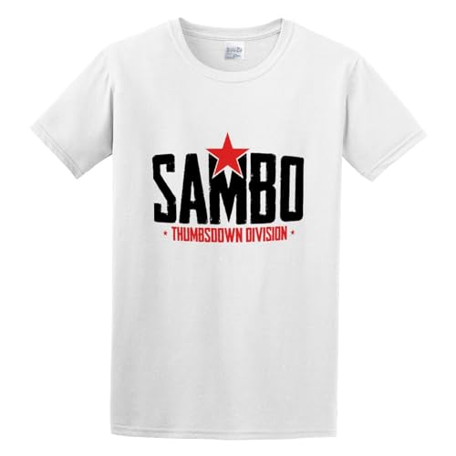 Men's Ambo Thumbsdown Division Cotton T shirt White M