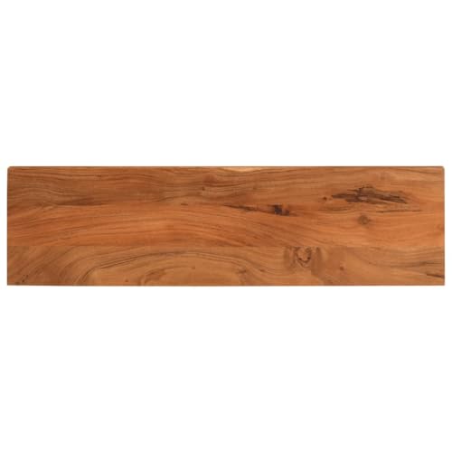 Dessus de table en bois d'acacia massif 110x20x3,8cm pour meuble de bar DIY