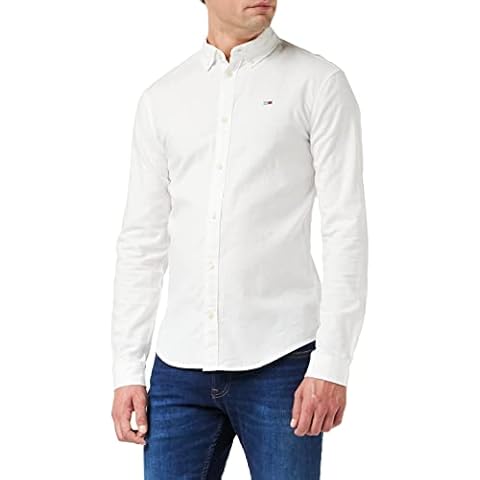 Tommy Jeans Men's Slim Stretch Oxford Shirt Cover